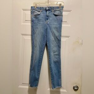 Free People We The Free Raw Hem High-Rise Jegging Skinny Jeans 28"